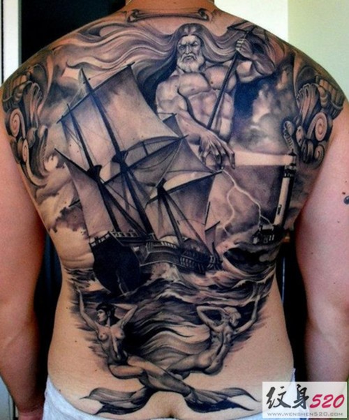 时尚潮流欧美风满背男