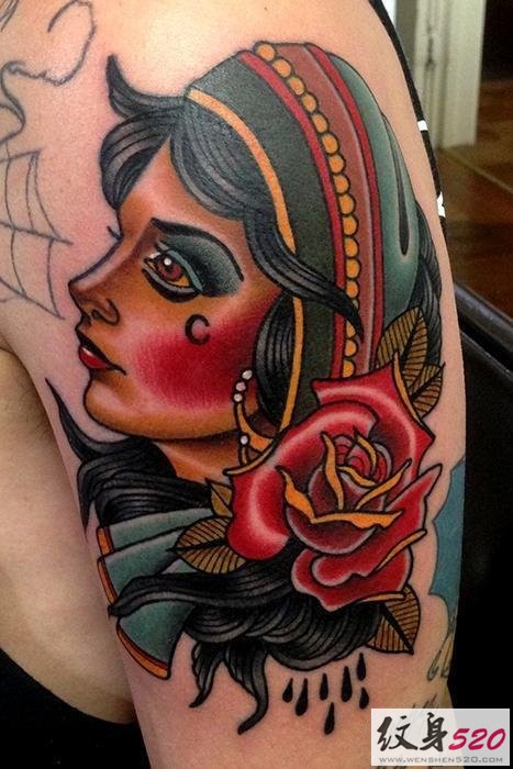 个性欧美old school风纹身图案大全