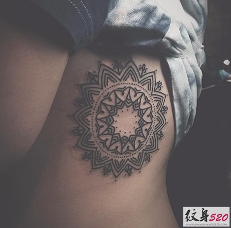 传统的梵花纹身图案大全