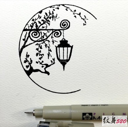 分享一组个性时尚的纹身手稿