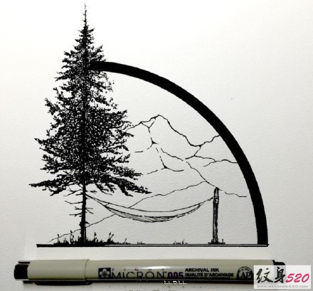 分享一组个性时尚的纹身手稿