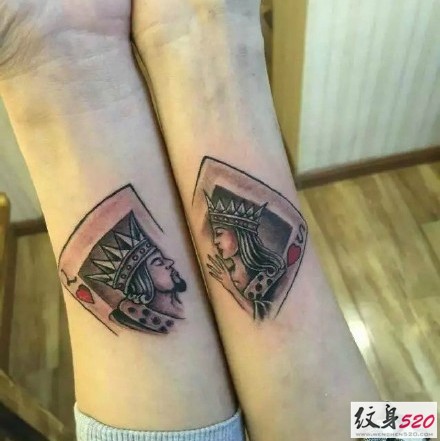 一纹定情的情侣纹身