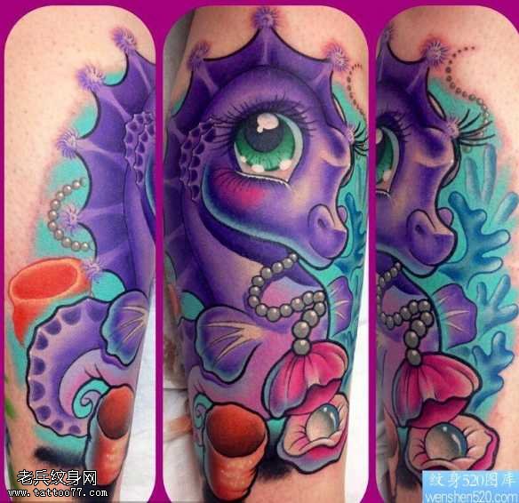 彩色卡通纹身图案