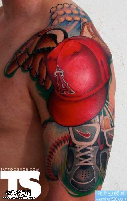 胳膊个性手套帽子纹身图案