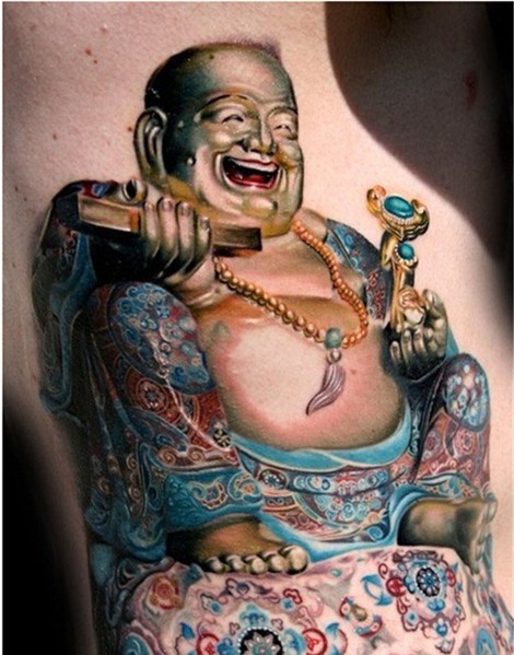 弥勒佛纹身图案大全