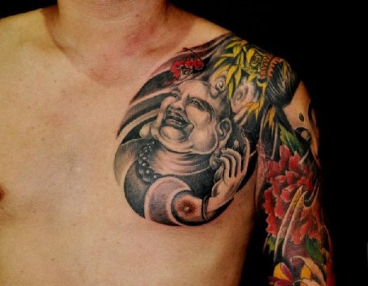 弥勒佛纹身图案大全