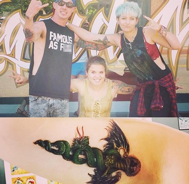 已故巨星迈克尔·杰克逊女儿Paris Jackson的纹身