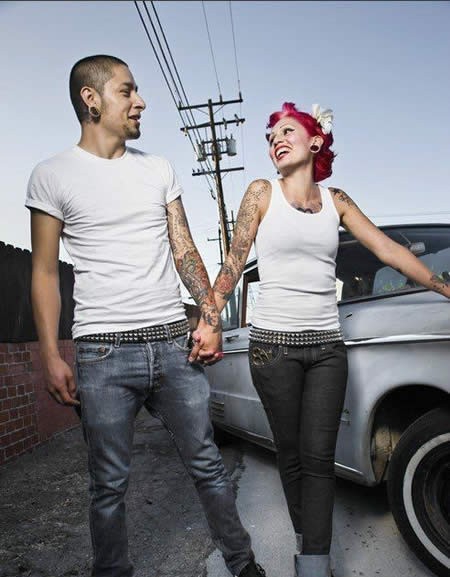 富有浪漫与时尚情调的情侣纹身