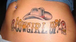 欧美cowboy牛仔男孩纹身图案