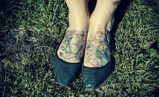 多种美人鱼纹身图案