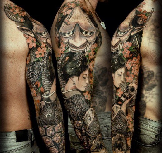 日本般若纹身欣赏