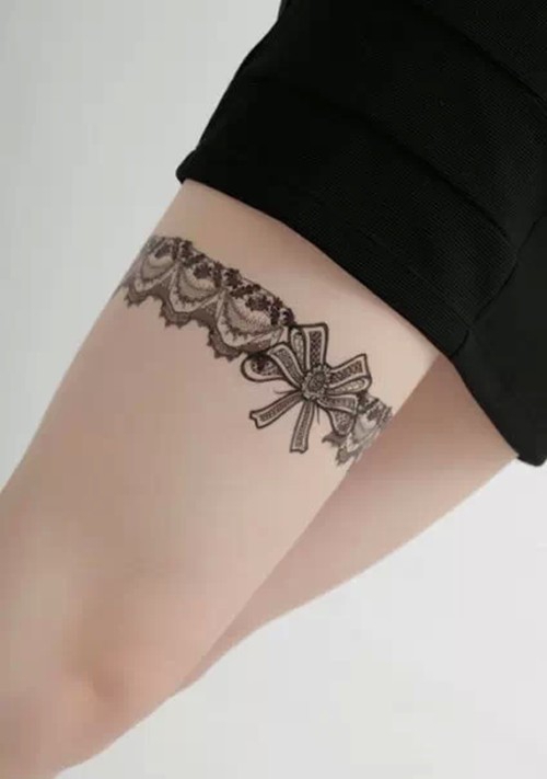 性感女人最爱的蕾丝纹身