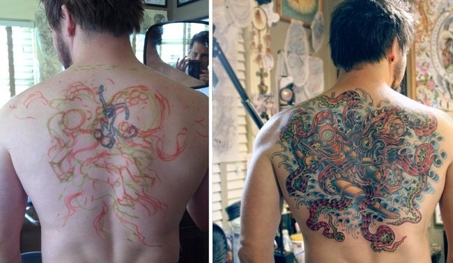 25个成功覆盖纹身图案