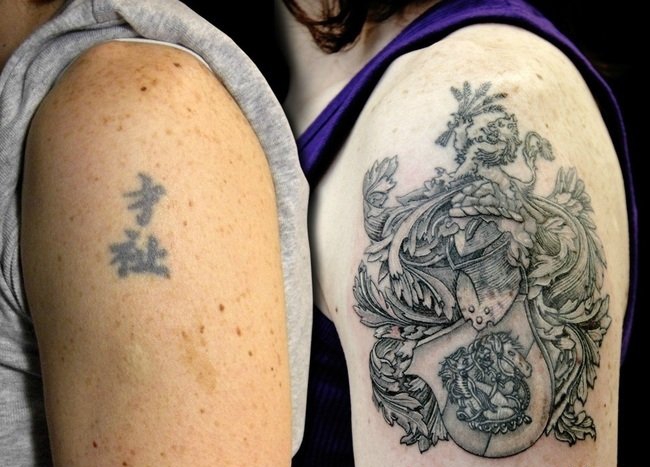 25个成功覆盖纹身图案