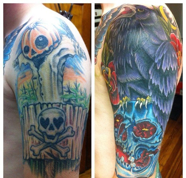 25个成功覆盖纹身图案