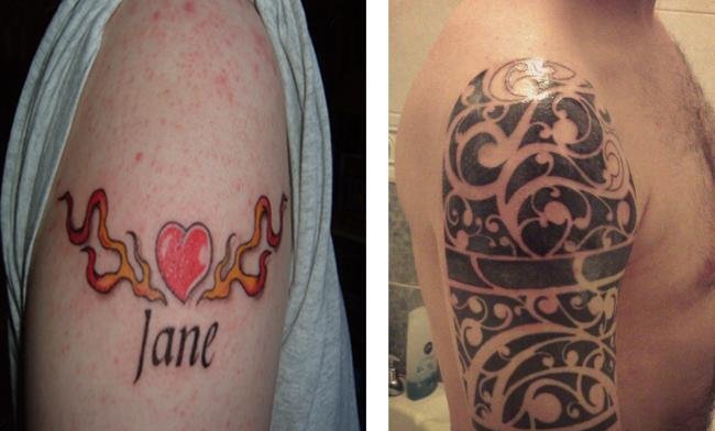 25个成功覆盖纹身图案