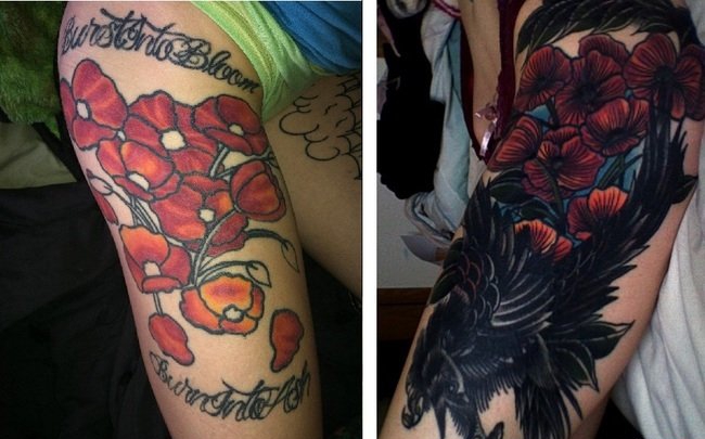 25个成功覆盖纹身图案