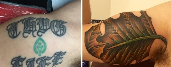 25个成功覆盖纹身图案