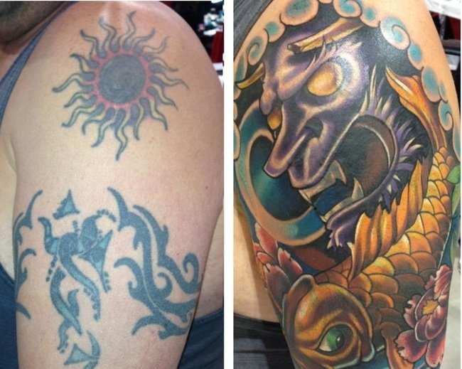 25个成功覆盖纹身图案