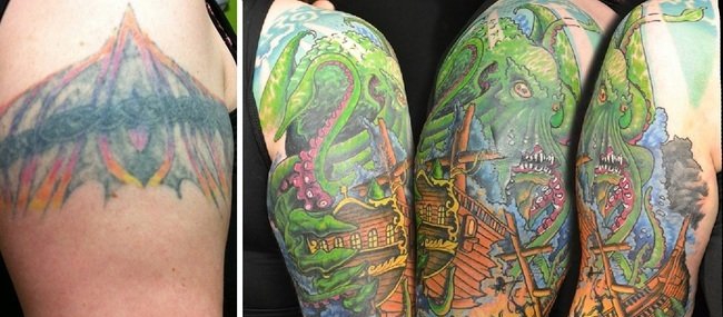 25个成功覆盖纹身图案