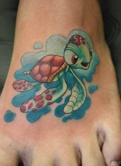 小海龟纹身图案