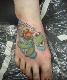 小海龟纹身图案