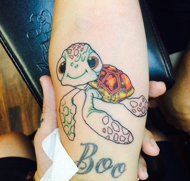 小海龟纹身图案