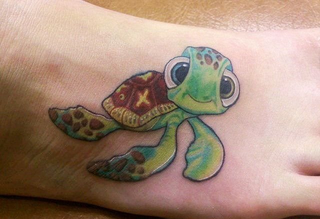 小海龟纹身图案