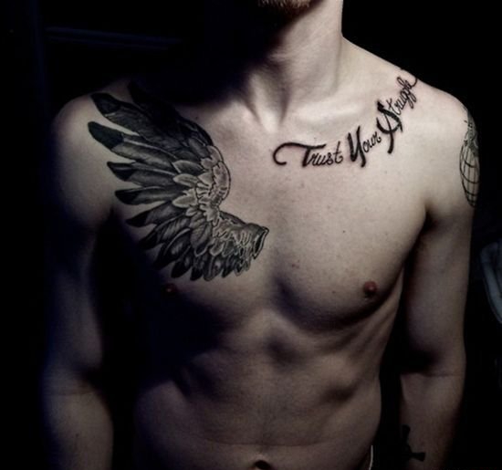 42款漂亮霸气的胸部纹身