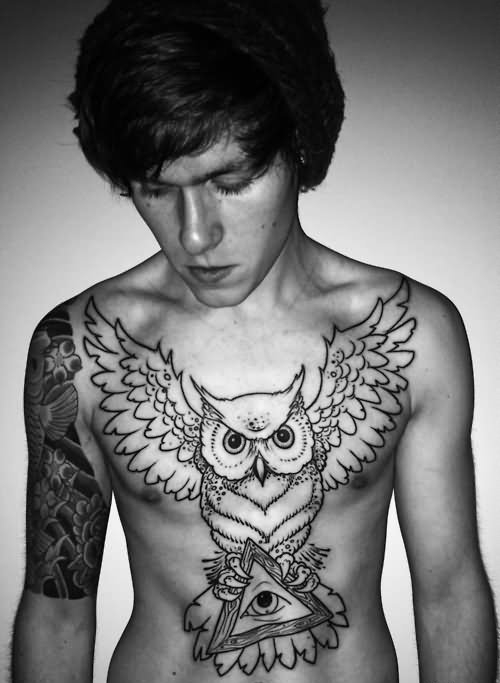 42款漂亮霸气的胸部纹身