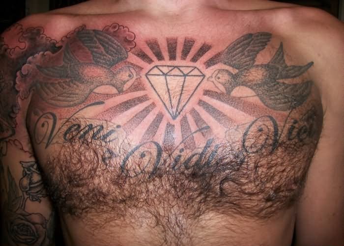 42款漂亮霸气的胸部纹身