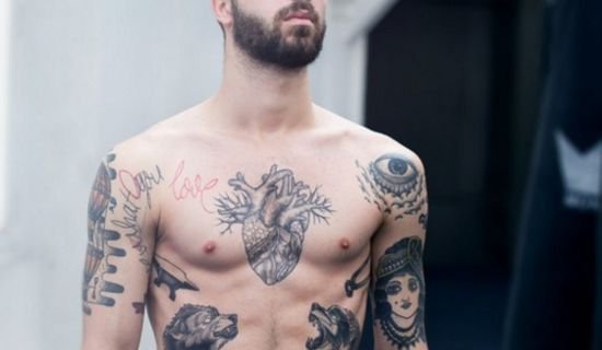 42款漂亮霸气的胸部纹身
