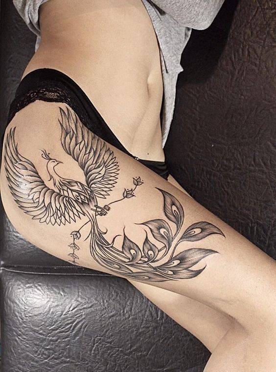42款漂亮且很有吸引力的凤凰纹身