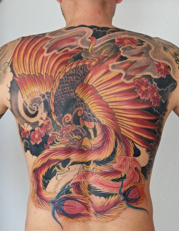 42款漂亮且很有吸引力的凤凰纹身