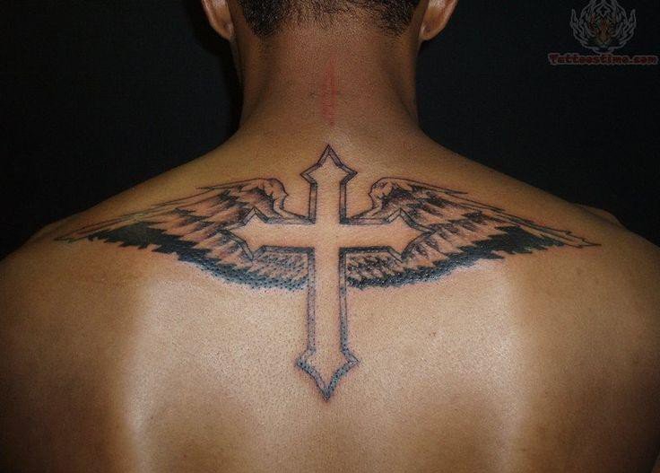 男人喜欢的十字架纹身图案