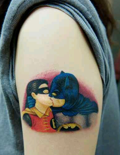 个性的蝙蝠侠纹身图案