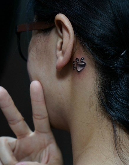 3D脚印纹身图案