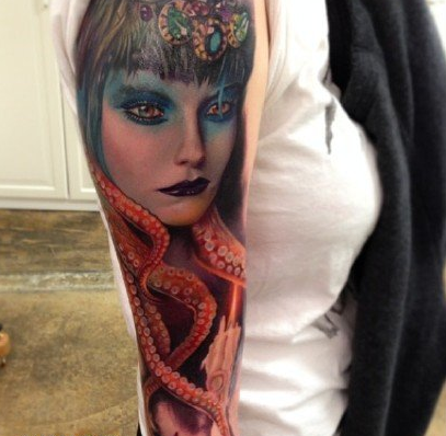 妖艳性感美女纹身图案