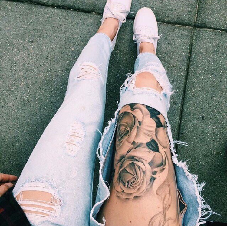 非常惊艳的五颜六色个性纹身