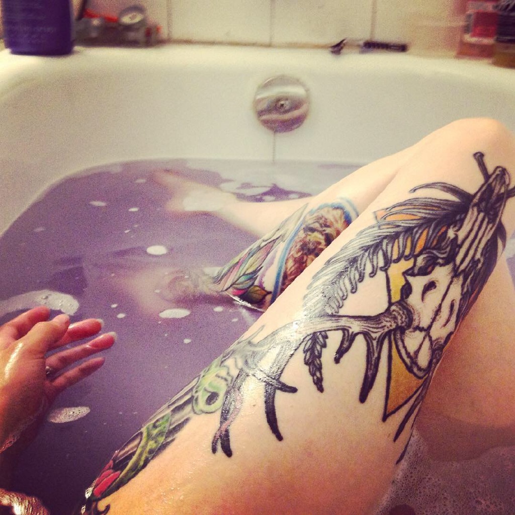 非常惊艳的五颜六色个性纹身