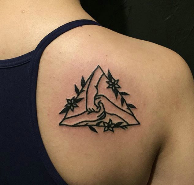 几款处在同一个部位的不同图案纹身