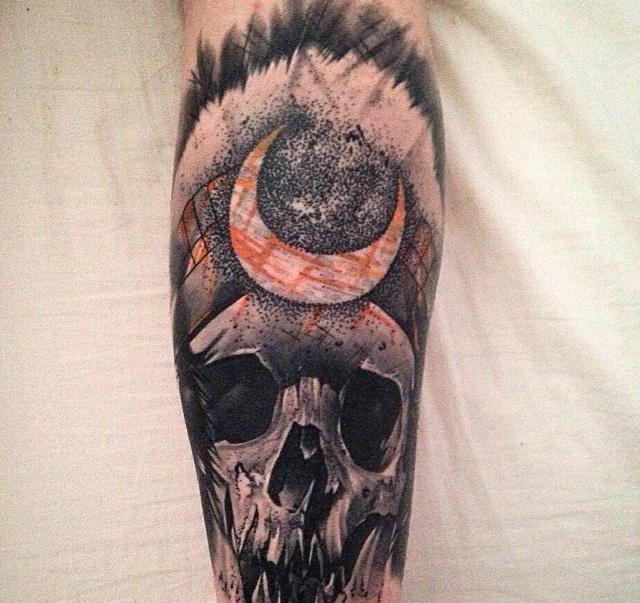 非常重口味的的个性图腾纹身