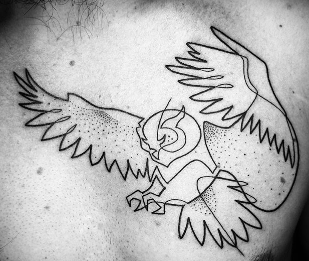 非常简陋干净的可爱动物纹身