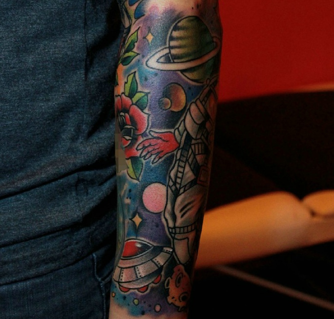 一组现代派的个性图腾刺青