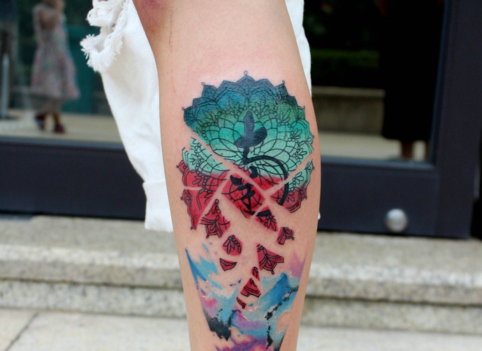 几款显然不同风格的图腾刺青