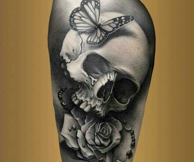 一组风格不一的臂部图腾刺青