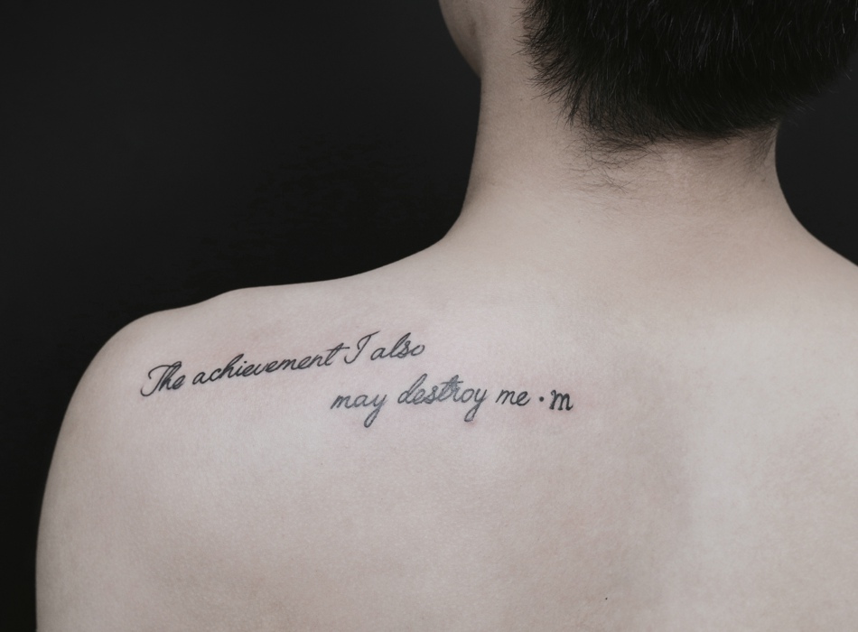 让你更加性感的几款小清新英文刺青