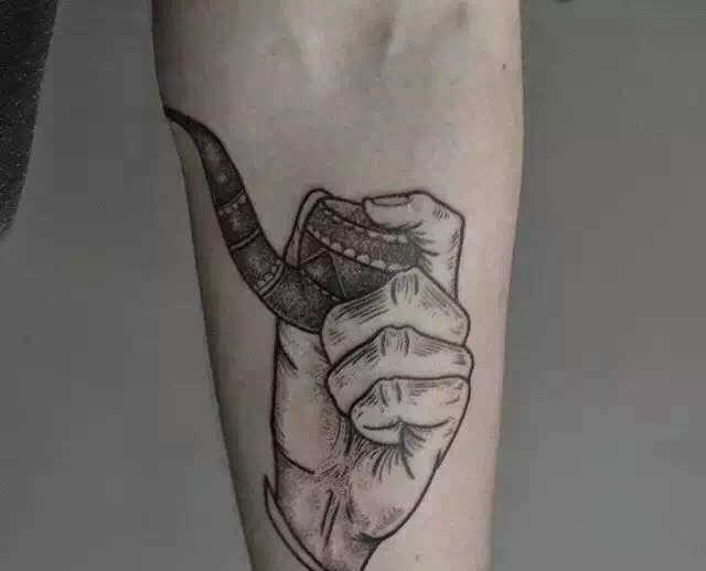 一组很有创意的另类烟筒图腾刺青