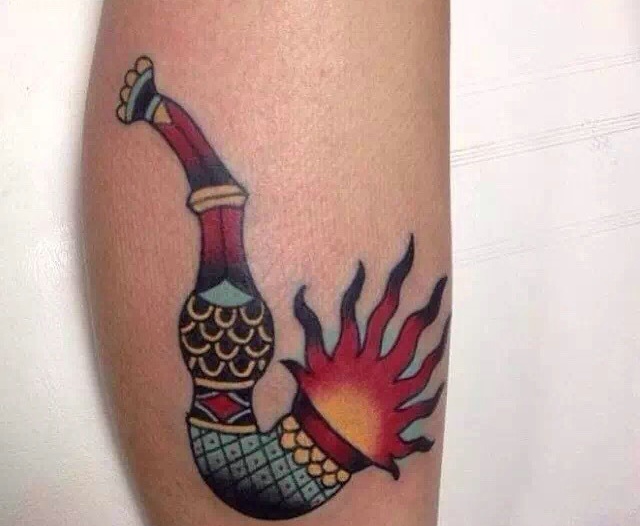 一组很有创意的另类烟筒图腾刺青