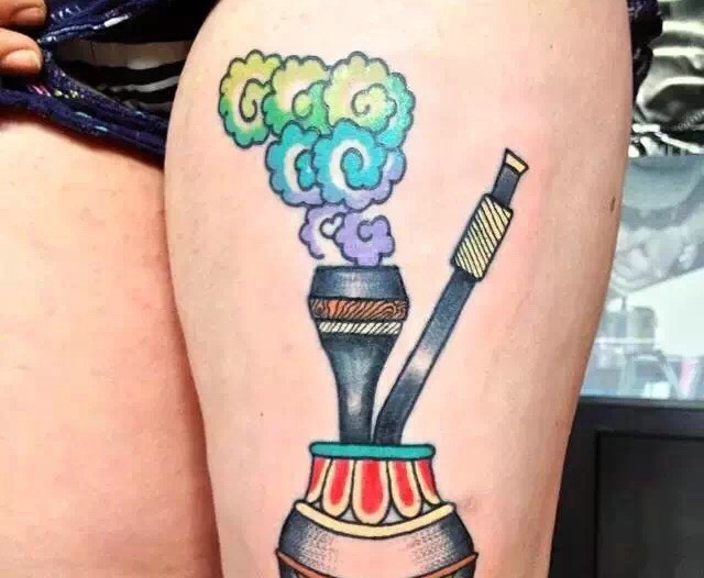 一组很有创意的另类烟筒图腾刺青